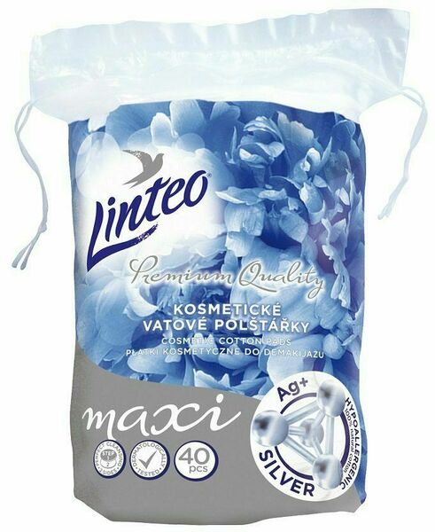 Odličovací kosm. tampony LINTEO PREMIUM maxi ovál 40ks SILVER porovnat ceny