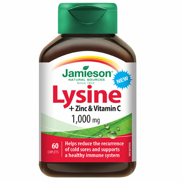 Jamieson Lysin 1000mg se zinkem a vitamín C 60 tablet porovnat ceny