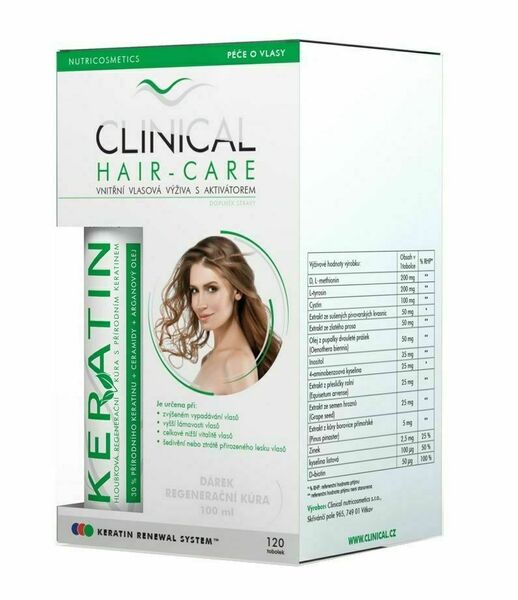 Clinical Hair-Care 120 tobolek + dárek Regenerační kúra 100 ml porovnat ceny