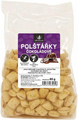 Allnature Polštářky čokoládové 80g porovnat ceny