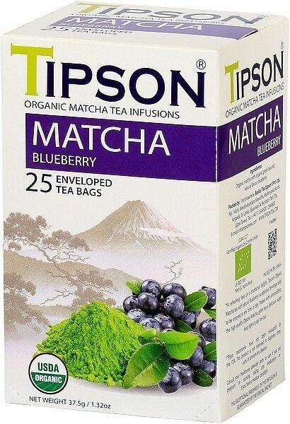 TIPSON BIO Matcha Blueberry přebal 25x1,5g porovnat ceny