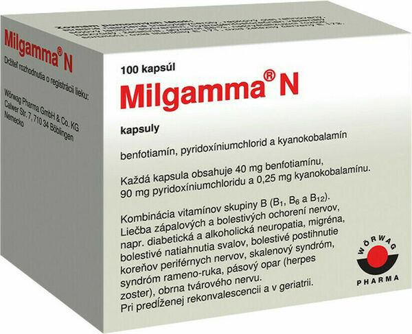 Worwag  Milgamma N 100 tobolek porovnat ceny