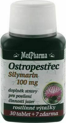 MedPharma Ostropestřec (Silymarin 100 mg) tablety 37 porovnat ceny