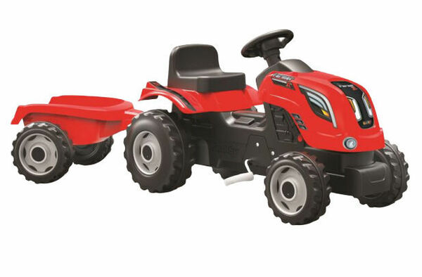 Smoby Šlapací traktor Farmer XL červený s vozíkem porovnat ceny