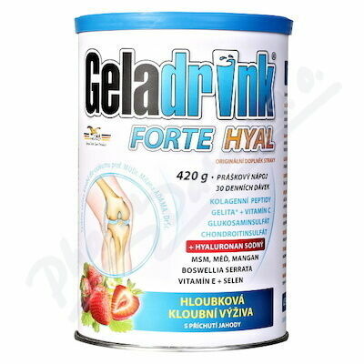 Geladrink FORTE HYAL práškový nápoj jahoda 420g porovnat ceny