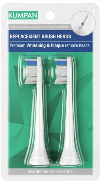 KUMPAN 016W Premium whitening / Plague remove Náhradní hlavice pro sonické kartáčky 2ks porovnat ceny