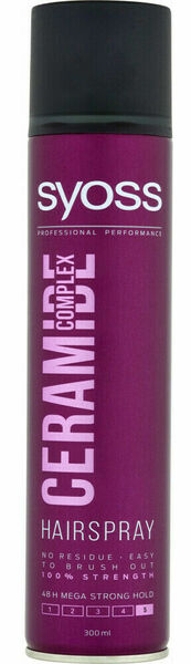 Syoss Ceramide Complex lak na vlasy mega silná fixace 5 300ml porovnat ceny