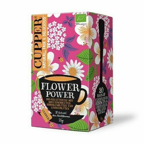 Cupper BIO čaj Flower Power 20 n.s. porovnat ceny
