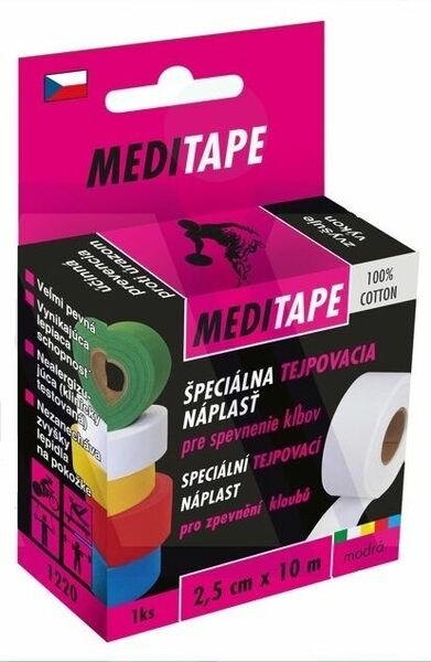Náplast Mediplast 2.5cmx10m 1ks 1220XTK tejp.zele. porovnat ceny