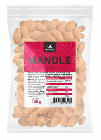 Allnature Mandle jádra 100g porovnat ceny