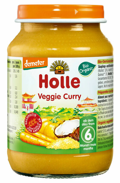 Holle bio dětská přesnídávka Vegetariánské kari porovnat ceny