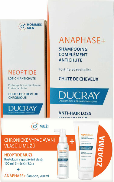 DUCRAY Neoptide Roztok pro muže 100ml + Anaphase+ šampon 200ml porovnat ceny