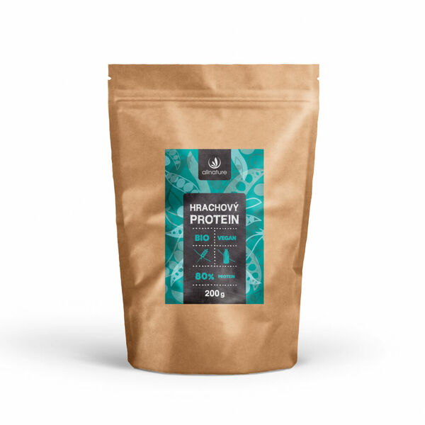 ALLNATURE Hrachový protein 80% BIO 200 g porovnat ceny
