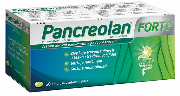 Pancreolan®  Pancreolan forte 6000U 60 tablet porovnat ceny