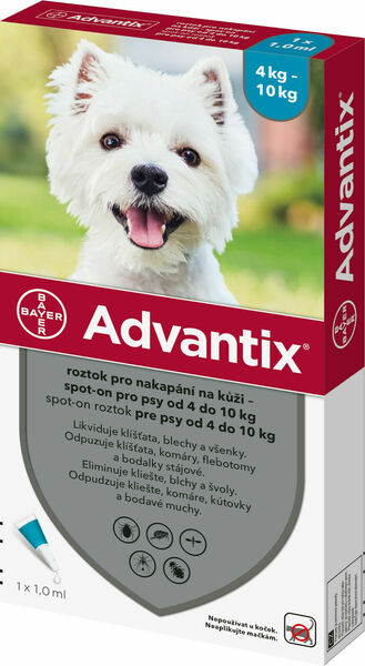 Advantix pro psy spot-on od 4-10kg 1x1ml porovnat ceny