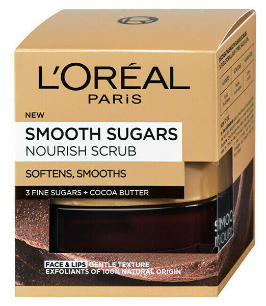 L'Oréal Paris  L´Oréal Paris Smooth Sugars jemný vyživující cukrový scrub pro výživu pleti 50ml porovnat ceny