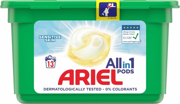 Ariel gelové kapsle Sensitive 13ks porovnat ceny