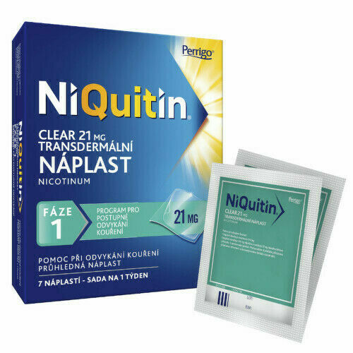 NIQUITIN CLEAR 21 MG 21MG/24H transdermální EMP 7 porovnat ceny