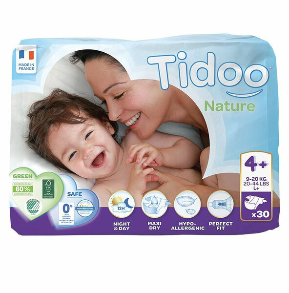 Tidoo 4+ Maxi+ 9-20 kg dětské plenky 30 ks porovnat ceny