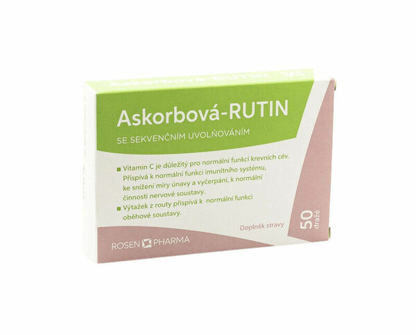 Rosen Askorbová RUTIN drg.50 porovnat ceny