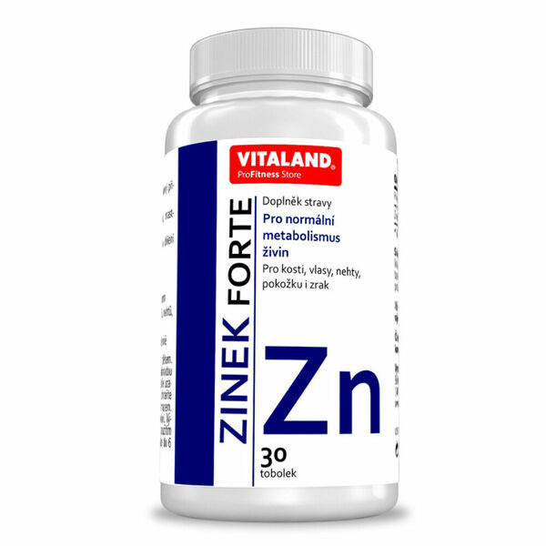 VITALAND Zinek forte 30 tobolek porovnat ceny