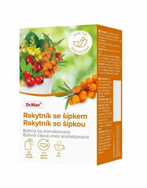 Dr.Max Rakytník se šípkem bylinný čaj 20x1,5 g porovnat ceny
