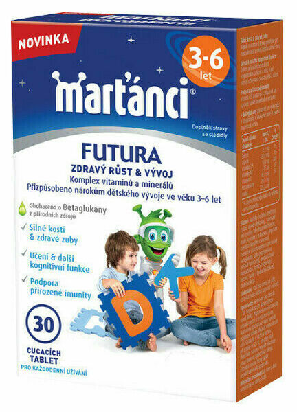 Walmark Marťánci Futura 3-6 let 30 cucacích tablet porovnat ceny