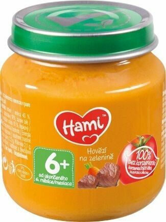 Hami příkrm Hovězí na zelenině od uk. 6. měsíce 125g porovnat ceny