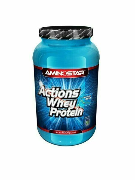 Aminostar Whey Protein Actions 65%, Chocolate, 2000g porovnat ceny