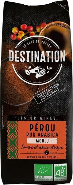 Destination Bio káva mletá Peru 250g porovnat ceny