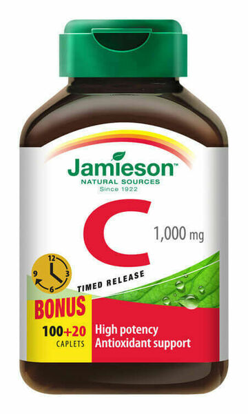 Jamieson Vitamín C 1000mg s postupným uvolňováním 120 tablet porovnat ceny