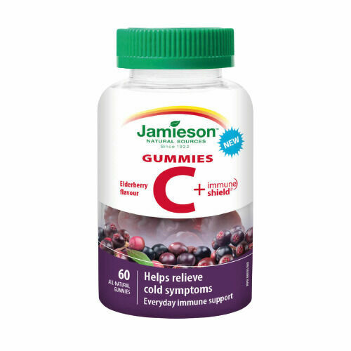 JAMIESON Vitamin C+ Immune Shield Gummies 60 pastilek porovnat ceny