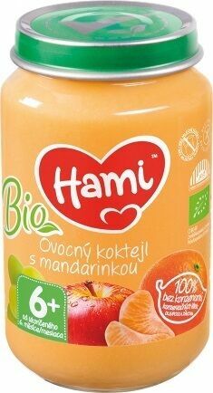 Hami přesnídávka BIO Ovocný koktejl s mandarinkou od uk. 6. měsíce 200g porovnat ceny