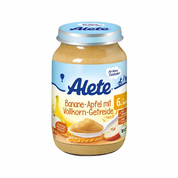 ALETE Bio Banán s jablky a celozrnnými obilovinami 190 g porovnat ceny