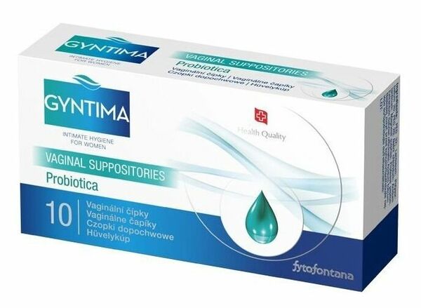Fytofontana Gyntima vaginální čípky probiotica 10ks porovnat ceny