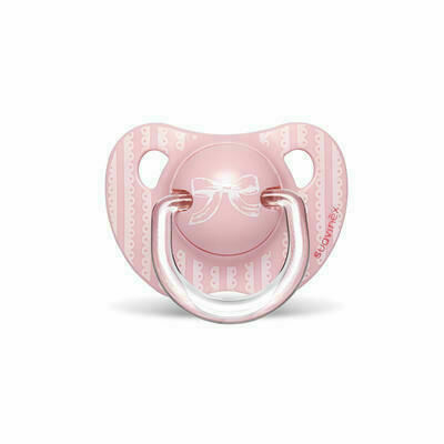 SUAVINEX šidítko TOYS Anatomické 0-6 m silikon - Růžový proužek porovnat ceny