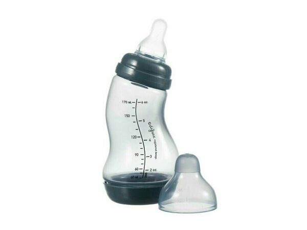 Difrax Kojenecká S-lahvička, antikolik, modrošedá 170ml porovnat ceny