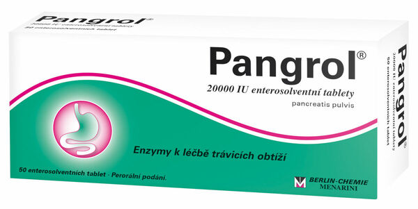 Pangrol 20000 Enterosolventní tablety 50ks porovnat ceny