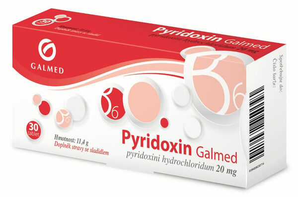 Pyridoxin 20mg Galmed 30 tablet porovnat ceny