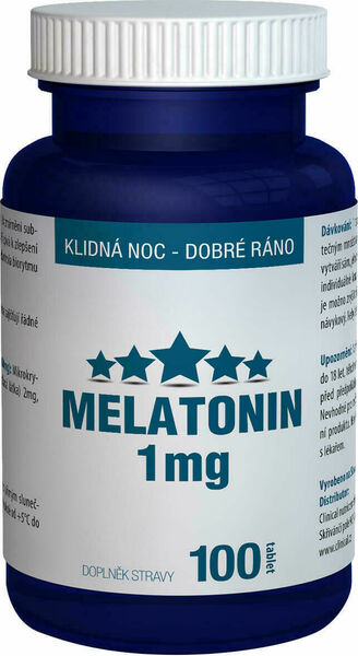 Clinical Melatonin 1mg 100 tablet porovnat ceny
