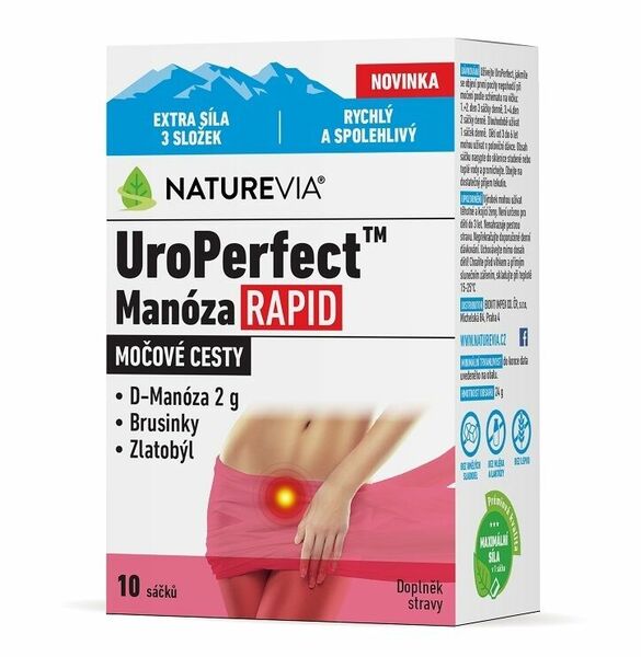 Swiss NatureVia UroPerfect Manóza Rapid 10 sáčků porovnat ceny