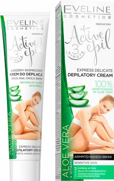 Eveline Cosmetics  Eveline Active Epil - jemný depilační krém s Aloe Vera 3v1 125ml porovnat ceny