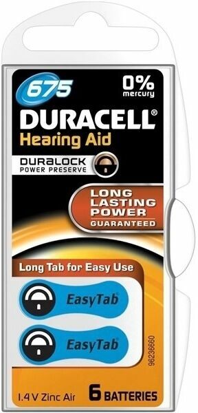 Duracell Baterie do naslouchadla DA675 Easy Tab 6ks porovnat ceny