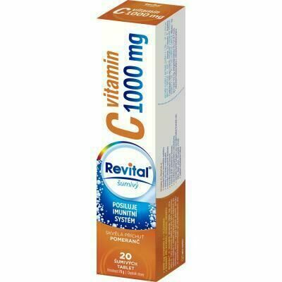 Revital C vitamin 1000mg Pomeranč 20 šumivých tablet porovnat ceny