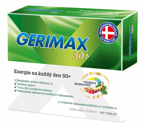 Gerimax 50+ 80 tablet porovnat ceny