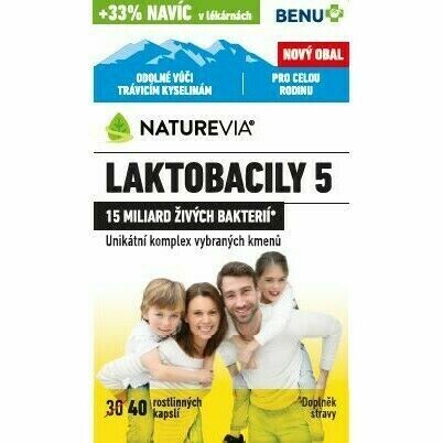 Swiss NatureVia Laktobacily 5 Imunita cps.40 Benu porovnat ceny
