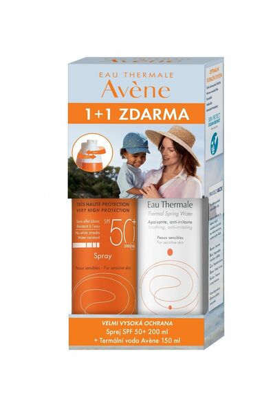 AVENE Sun Sprej SPF50+ 200ml + Termální voda (ETA) 150ml porovnat ceny