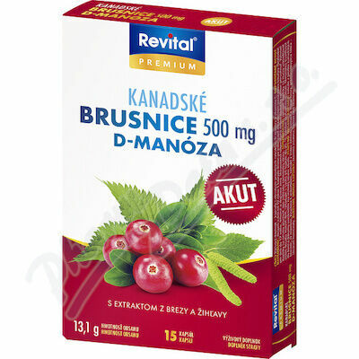 Revital Kanadské brusinky Akut 500 mg cps.15 porovnat ceny