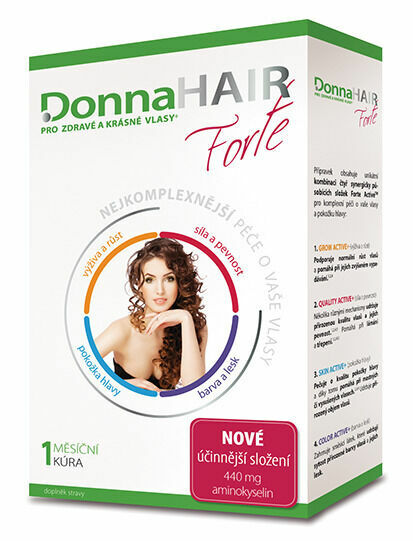 Donna HAIR FORTE 1-měsíční kúra 30 tobolek porovnat ceny