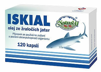 Naturell Iskial olej ze žraločích jater 120 tobolek porovnat ceny